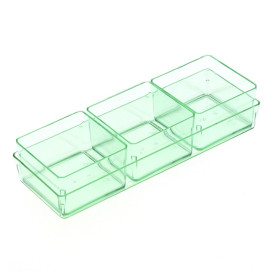 Misky pro Ochutnávky "Water Green" 4,2x4,2 cm (24 Kousky)