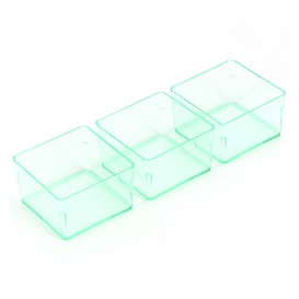Misky pro Ochutnávky "Water Green" 4,2x4,2 cm (24 Kousky)