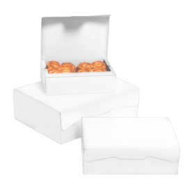 Krabička pro Cukrárny Karton 17,5x11,5x4,7cm 250g Bílá (360 Kousky)