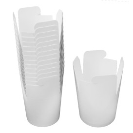 Obaly na Potraviny pro Fast Food Bílý 529ml (500 Kousky)