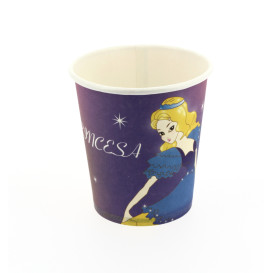 Kartonové Kelímek Navržen Princezny 200ml (25 Kousky)