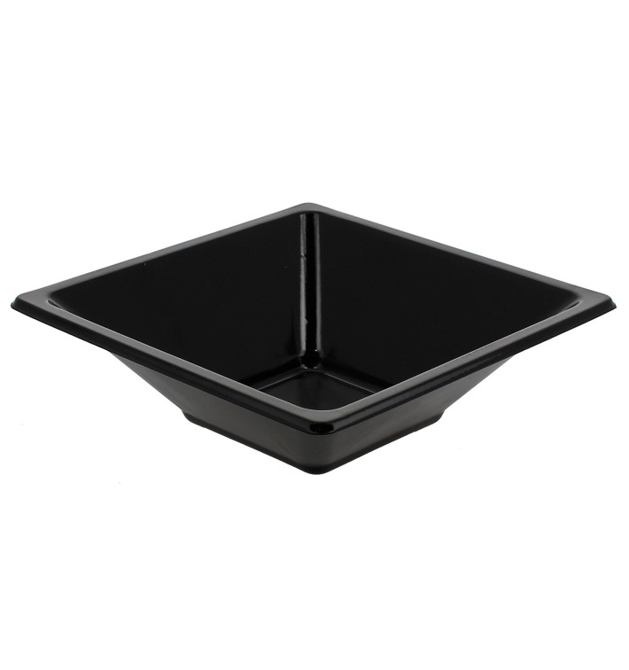Plastové Misky PS Čtvercový Černá 12x12 Vrstvym Plastové Misky PS Čtvercový Černá 12x12 Vrstvym