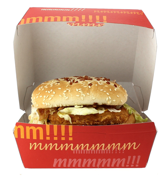 Krabička na Hamburger XXL 14,5x14,5x8 cm Krabička na Hamburger XXL 14,5x14,5x8 cm
