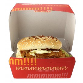 Krabička na Hamburger XXL 14,5x14,5x8 cm 