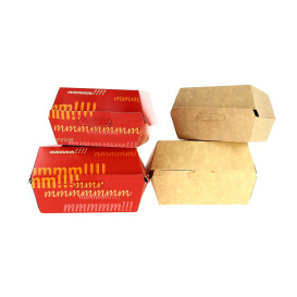 Krabička na Hamburger Kraft 12x12x7 cm (450 Kousky)
