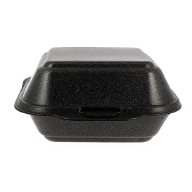 Krabička na Hamburger FOAM Velkým Černá (125 Kousky)