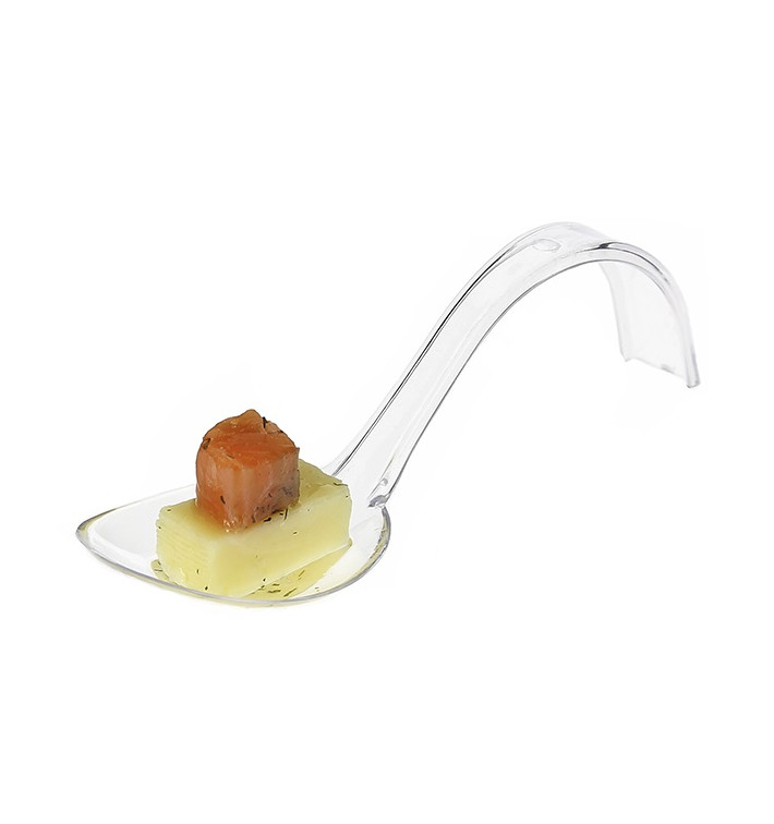 lžíce pro Ochutnávky Zakřivená Průhledný 130 mm lžíce pro Ochutnávky Zakřivená Průhledný 130 mm
