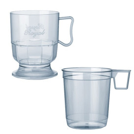 Plastové Šálek Tuhý Průhledný 200 ml (12 Kousky)