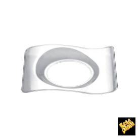 Talíř pro Ochutnávky Forma Průhledný 8x6,6 cm (500 Kousky)