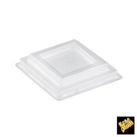 Víčko Kelímek Kosočtverec Průhledný PET 95 ml (1000 Kousky)