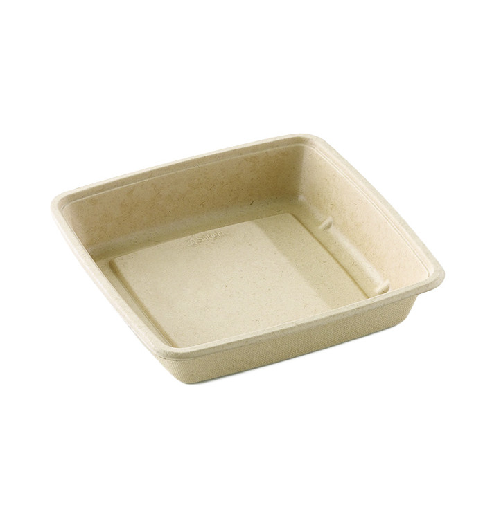 Obaly z Cukrové Třtiny 1400ml 230x230x40mm (300 Kousky) Obaly z Cukrové Třtiny 1400ml 230x230x40mm (300 Kousky)