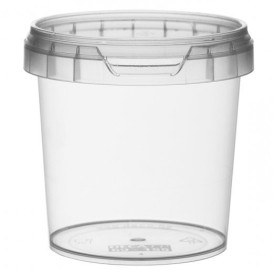 Plastové Obaly s Víčko s Integrovaným Víčkem 155 ml Ø6,9 (24 Kousky)