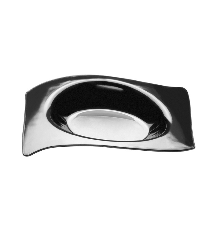 Talíř pro Ochutnávky Flat Černá 8x6,6 cm (50 Kousky) Talíř pro Ochutnávky Flat Černá 8x6,6 cm (50 Kousky)