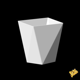 Kelímek pro Ochutnávky " Diamant " Bílý 100 ml (25 Kousky)