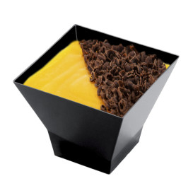 Misky pro Ochutnávky Pagoda Černá 150 ml (12 Kousky)