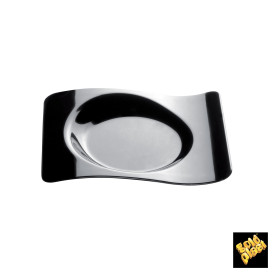 Talíř pro Ochutnávky Forma Černá 8x6,6cm (50 Kousky)