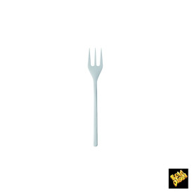 Mini Plastová Vidlička pro Ochutnávky Bílý 100 mm (1500 Kousky)