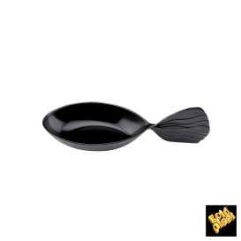 lžíce pro Ochutnávky Ryba Černá 120 mm (30 Kousky)