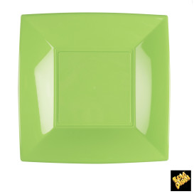 Plastové Talíř Plochá Zelené Vápno Pěkný PP 230mm (25 Kousky)
