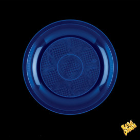 Plastové Talíř Plochá Modrý Round PP Ø220mm (50 Kousky)