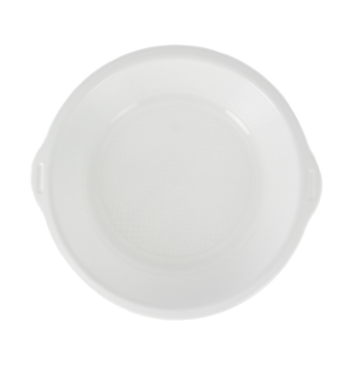 Plastové Misky PP s Ouškems Bílý Ø18,5cm (50 Kousky) Plastové Misky PP s Ouškems Bílý Ø18,5cm (50 Kousky)