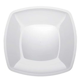 Plastové Talíř Plochá Bílý Square PS 300mm (144 Kousky)