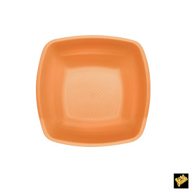 Plastové Talíř Hluboký Oranžový Square PP 180mm (25 Kousky)