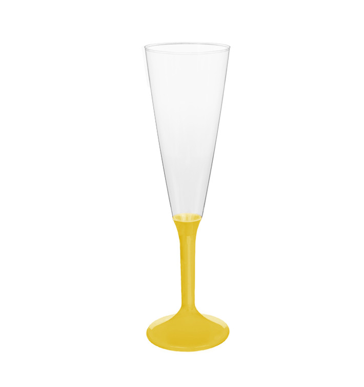 Plastové Sklenice Cava s Černou Žlutá 160ml 2P (200 Kousky) Plastové Sklenice Cava s Černou Žlutá 160ml 2P (200 Kousky)