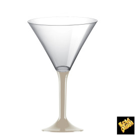 Plastové Sklenice na Koktejl s Černou Béžový 185ml 2P (200 Kousky)