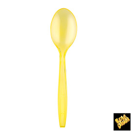 Plastová lžíce PS Premium Žlutá 190mm (1000 Kousky)