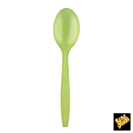 Plastová lžíce PS Premium Zelené Vápno 190mm (50 Kousky)