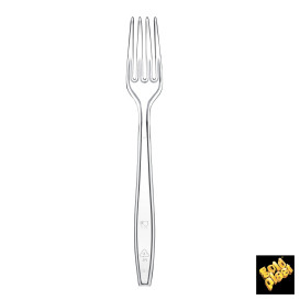 Plastová Vidlička Premium PS Průhledný 190mm (50 Kousky)
