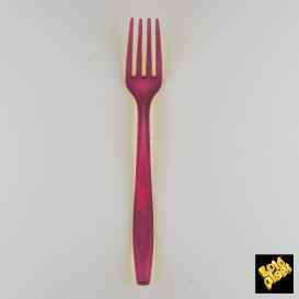 Plastová Vidlička PS Premium Bordeaux 190mm (1000 Kousky)