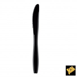 Plastový Nůž Premium PS Černá 190mm (50 Kousky)