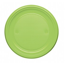 Plastové Talíř PS Plochá Zelené Vápno Ø170mm (1100 Kousky)