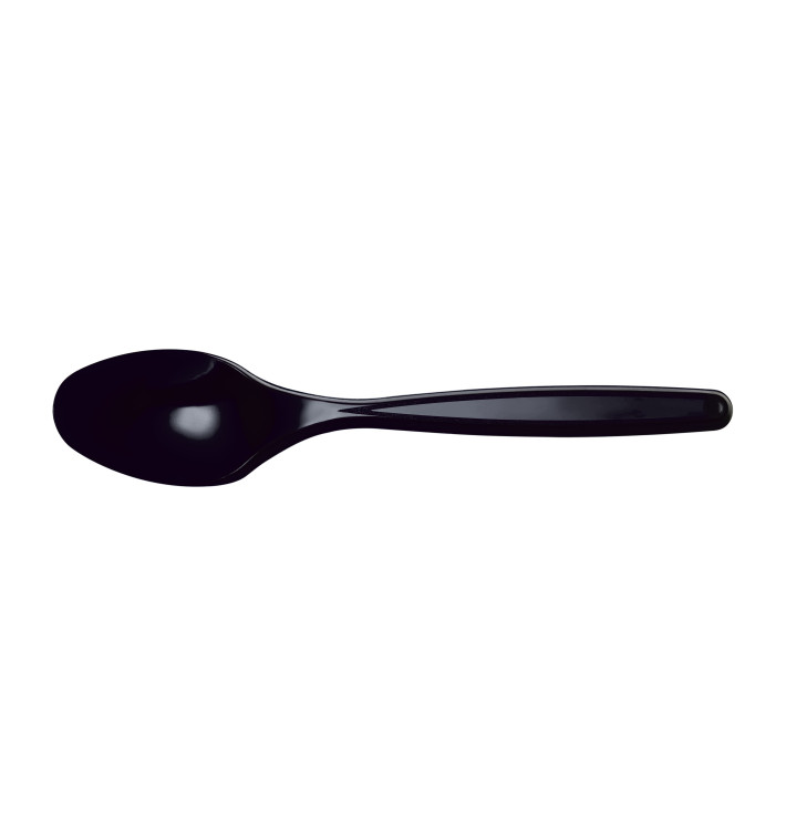Plastová lžíce PS Černá 120mm (40 Kousky) Plastová lžíce PS Černá 120mm (40 Kousky)