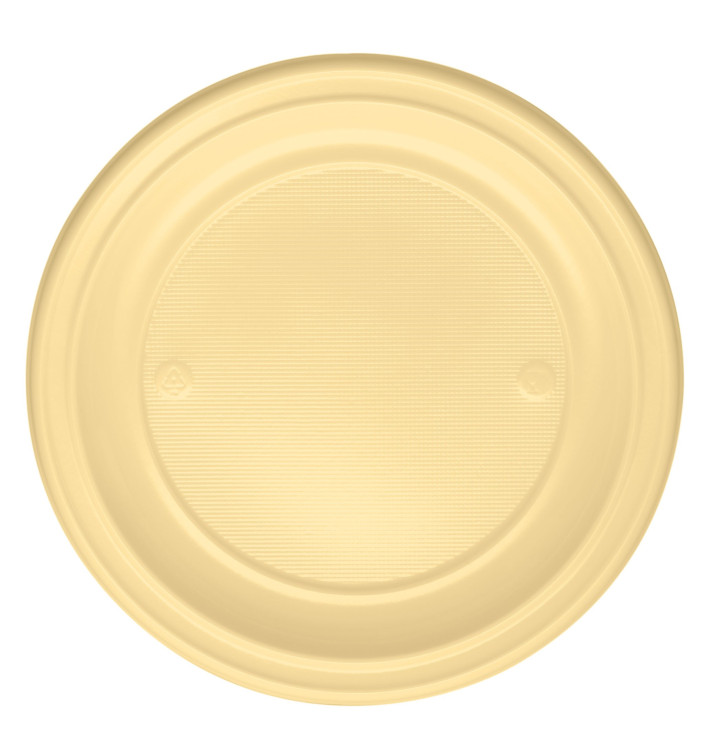 Plastové Talíř PS Plochá Krémový Ø220mm (780 Kousky) Plastové Talíř PS Plochá Krémový Ø220mm (780 Kousky)