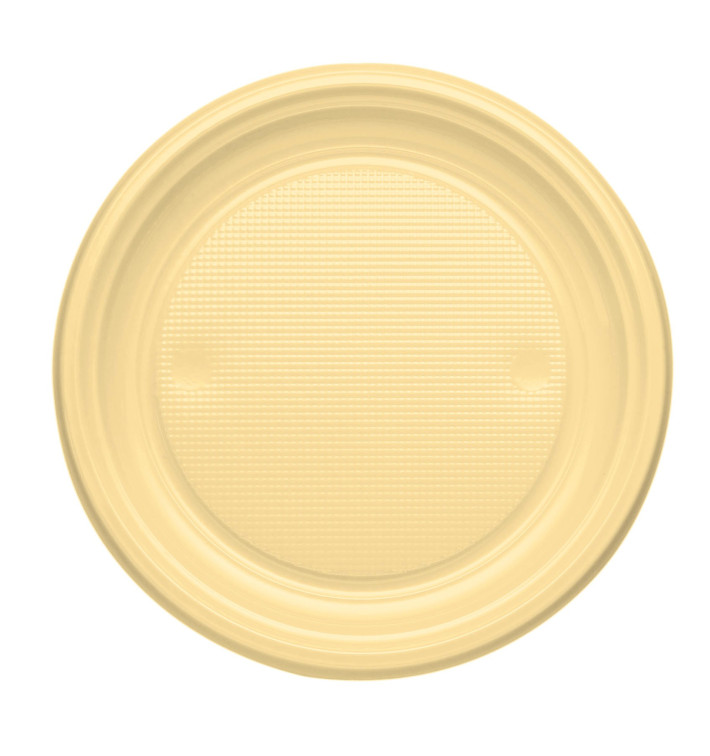 Plastové Talíř PS Plochá Krémový Ø170mm (1100 Kousky) Plastové Talíř PS Plochá Krémový Ø170mm (1100 Kousky)