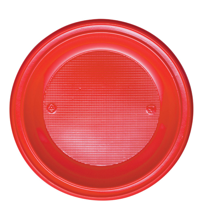 Plastové Talíř PS na Polévku Červené Ø220mm (600 Kousky) Plastové Talíř PS na Polévku Červené Ø220mm (600 Kousky)