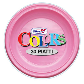 Plastové Talíř PS na Polévku Růžová Ø220mm (30 Kousky)