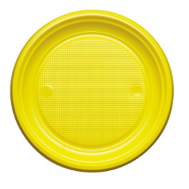 Plastové Talíř PS Plochá Žlutá Ø220mm (780 Kousky)