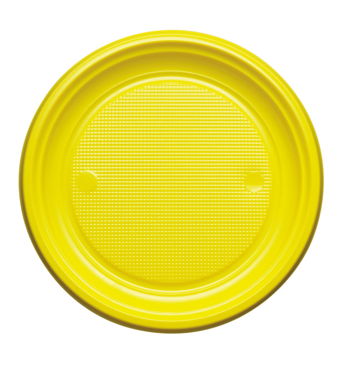 Plastové Talíř PS Plochá Žlutá Ø220mm (780 Kousky) Plastové Talíř PS Plochá Žlutá Ø220mm (780 Kousky)