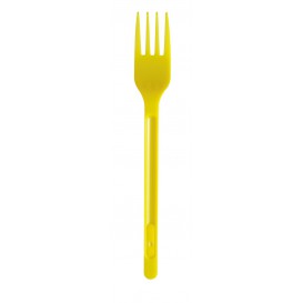 Plastová Vidlička PS Žlutá 175mm (600 Kousky)