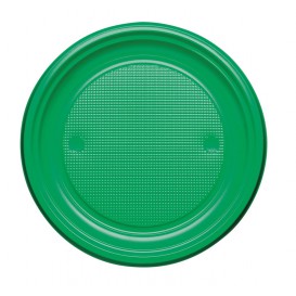 Plastové Talíř PS Plochá Zelený Ø170mm (1100 Kousky)