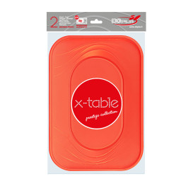 Podnos Plastový PP " X-Table " Oranžový 330x230mm (60 Kousky)