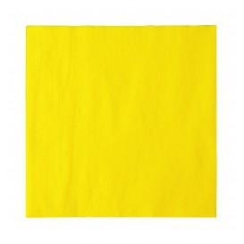 Papírové Ubrousky 2 Vrstvé Žlutá 33x33cm (1200 Kousky)