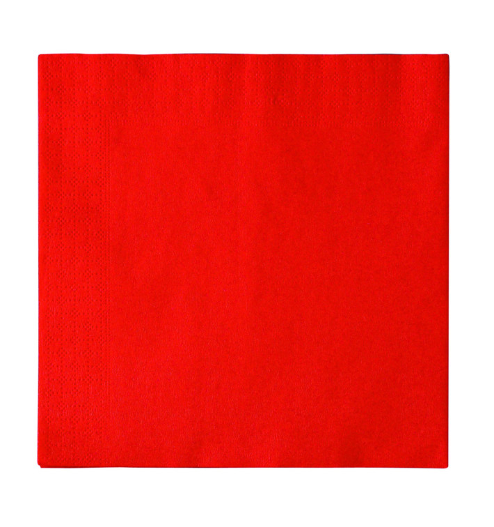 Papírové Ubrousky 2 Vrstvé Červené 33x33cm (50 Kousky) Papírové Ubrousky 2 Vrstvé Červené 33x33cm (50 Kousky)
