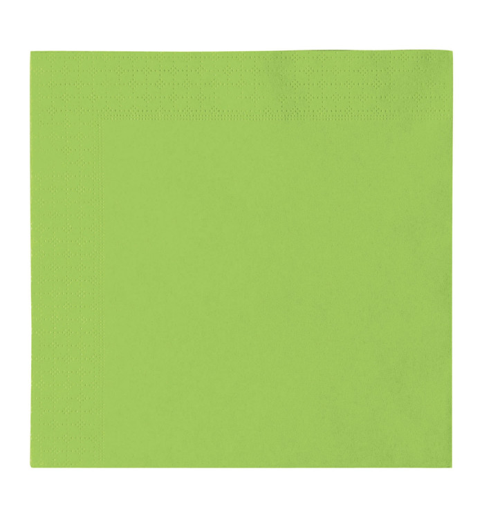 Papírové Ubrousky 2 Vrstvé Zelené Vápno 33x33cm (50 Kousky) Papírové Ubrousky 2 Vrstvé Zelené Vápno 33x33cm (50 Kousky)