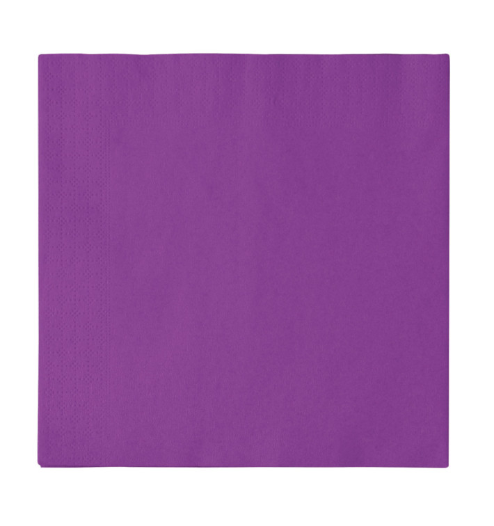 Papírové Ubrousky 2 Vrstvé Fialový 33x33cm (50 Kousky) Papírové Ubrousky 2 Vrstvé Fialový 33x33cm (50 Kousky)