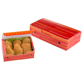 Krabička na Potraviny pro Fast Food Střední 145x90x45mm (450 Kousky)